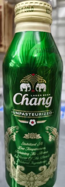 Chang Unpasteurized 4.8%, Thai Beverage PLC (ThaiBev), Thailand