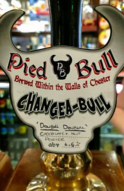 Change-A-Bull Doubull Doubull Porter 4.6%, Pied Bull, England