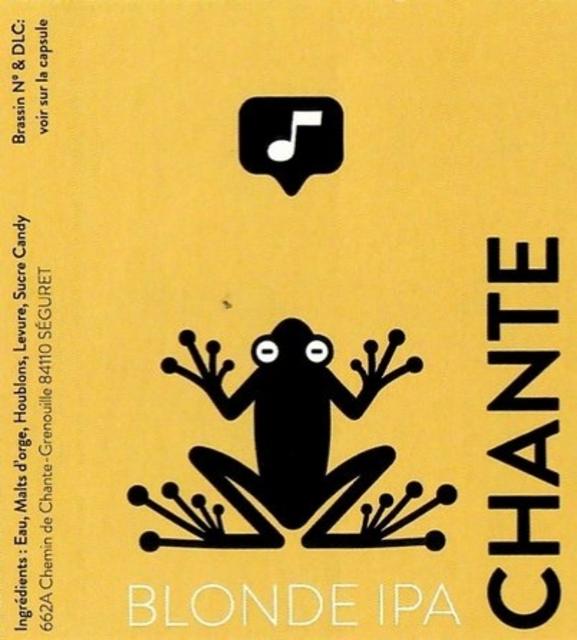 Chante-Grenouille IPA 6.0%, Brasserie Chante-Grenouille, France