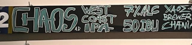 West Coast IPA 7.0%, Chaos Brews / Χάος Brews, Greece