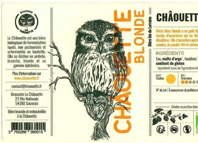 Châouette Blonde 5.0%, Brasserie La Châouette, France
