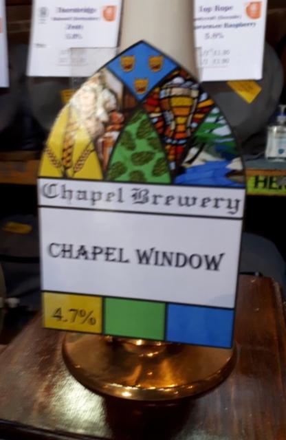 Chapel Window 4.7%, Chapel Brewery, England