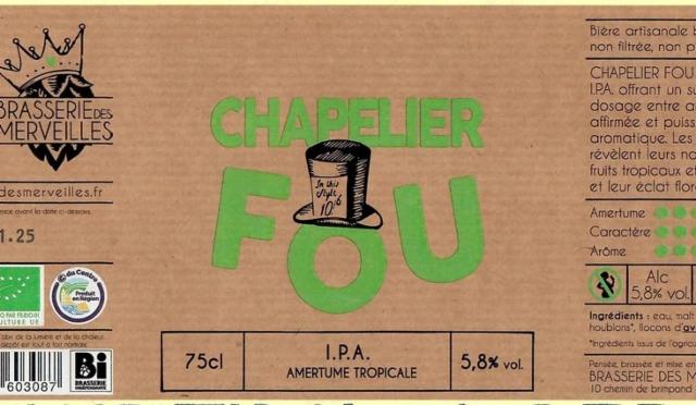 Chapelier Fou 5.8%, Brasserie Des Merveilles, France