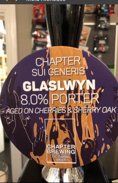 Chapter Sui Generis Glaslwyn 8.0%, Chapter Brewing Company Limited, England