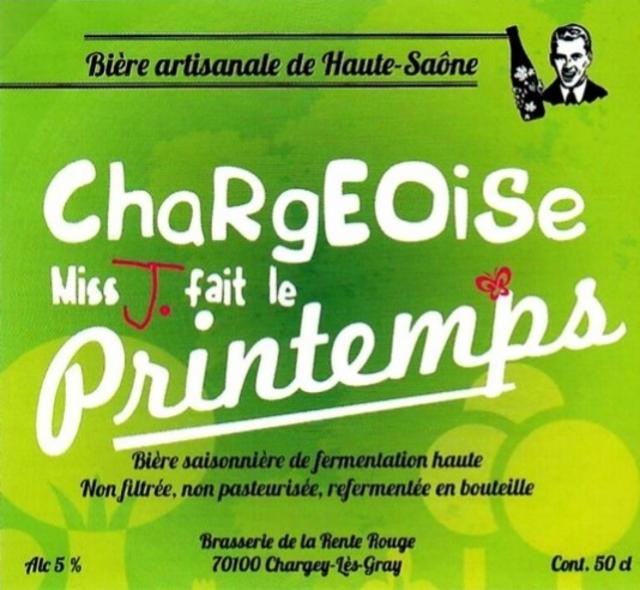 Chargeoise De Printemps 5.0%, Brasserie De La Rente Rouge, France