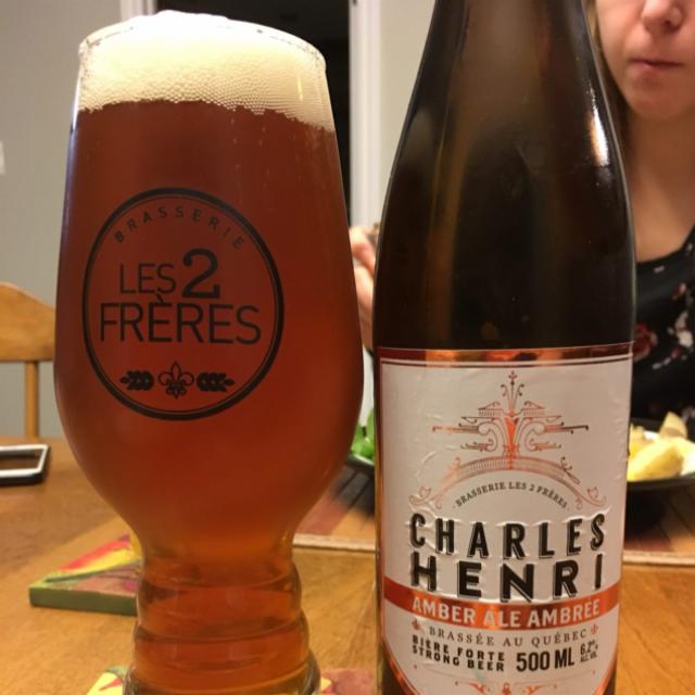 Charles Henri Ale Ambrée 6.2%, Brasserie Les 2 Frères, Canada