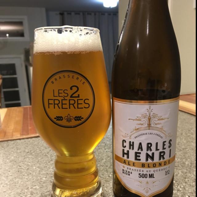 Charles Henri Ale Blonde 5.4%, Brasserie Les 2 Frères, Canada