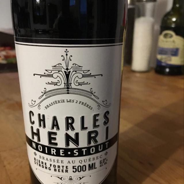 Charles Henry Noir 6.0%, Brasserie Les 2 Frères, Canada