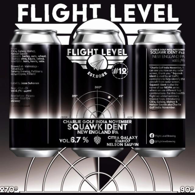 Charlie Golf India November Squawk Ident #12, Flight Level Brewing