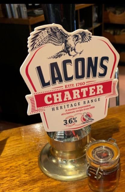 Charter 3.6%, Lacons Brewery Ltd, England