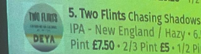 Chasing Shadows 6.5%, Two Flints, England