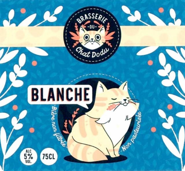 Chat Dodu Blanche 5.0%, Brasserie Du Chat Dodu, France