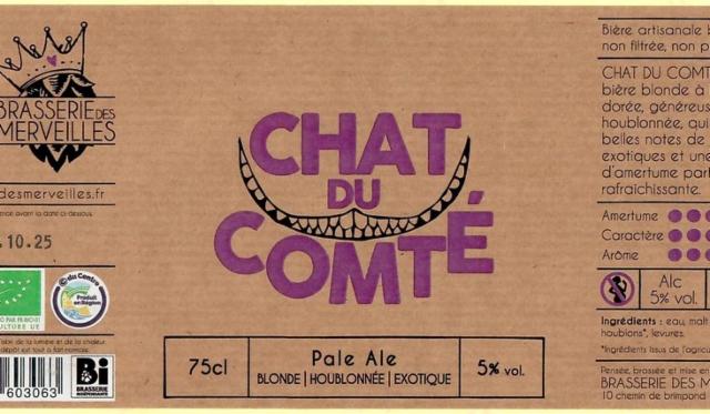 Chat Du Comté 5.0%, Brasserie Des Merveilles, France