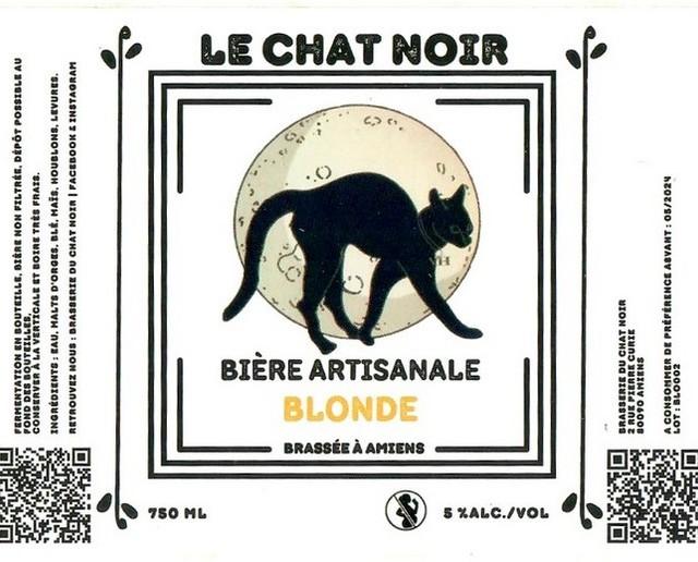 Chat Noir Blonde 4.0%, Brasserie Du Chat Noir [Closed], France