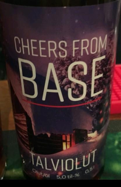 Cheers from Base 5.0%, Espoon Oma Panimo, Finland