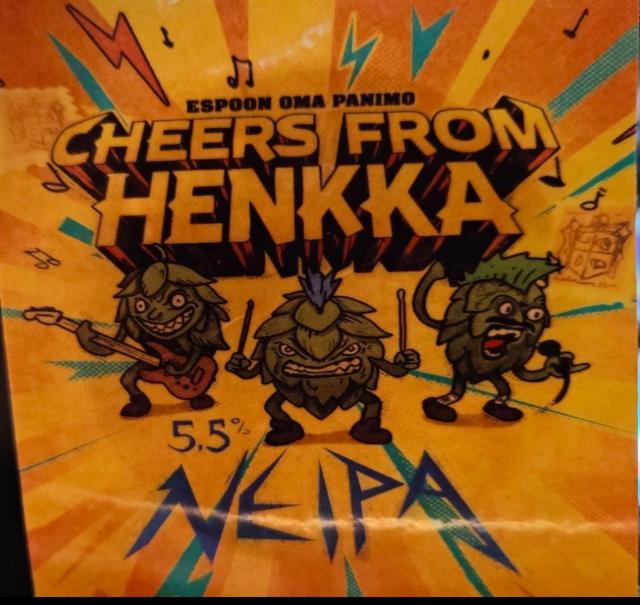 Cheers from Henkka 5.5%, Olarin Panimo, Finland