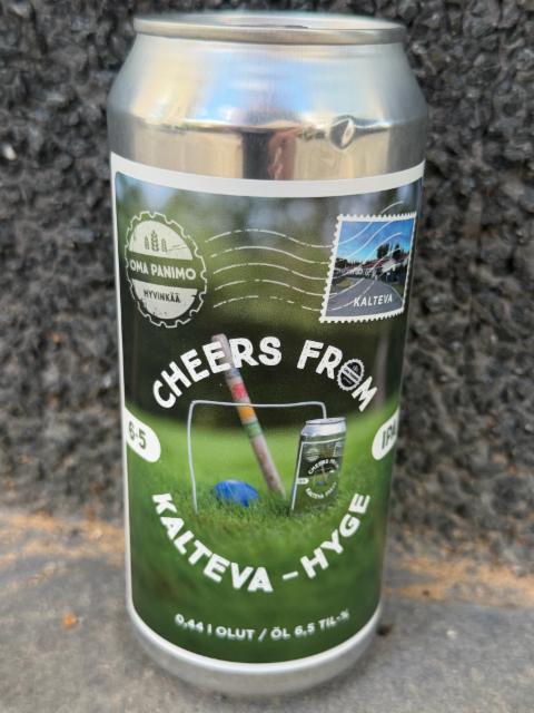 Cheers from Kalteva - Hyge 6.5%, Hyvinkään Oma Panimo, Finland