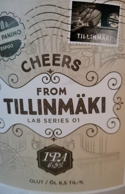 Cheers From Tillinmäki - Lab Series 01 6.5%, Espoon Oma Panimo, Finland