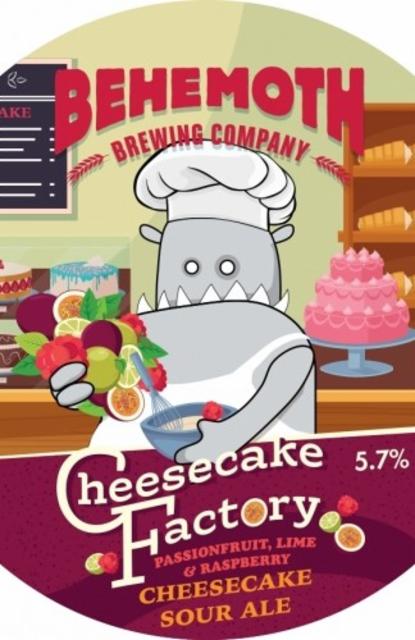 Cheesecake Factory 5.7%, Behemoth Brewing Company, New Zealand