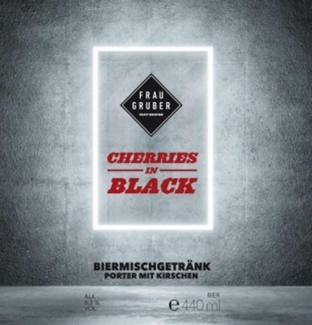 Cherries In Black 6.3%, FrauGruber Brewing, Germany