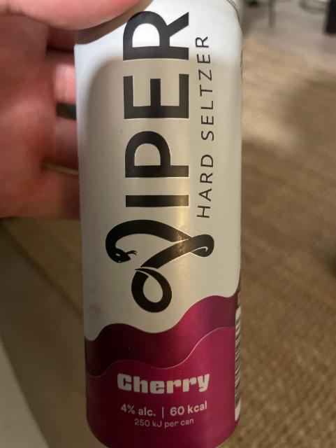 Cherry 4.0%, Viper Hard Seltzer, Czech Republic