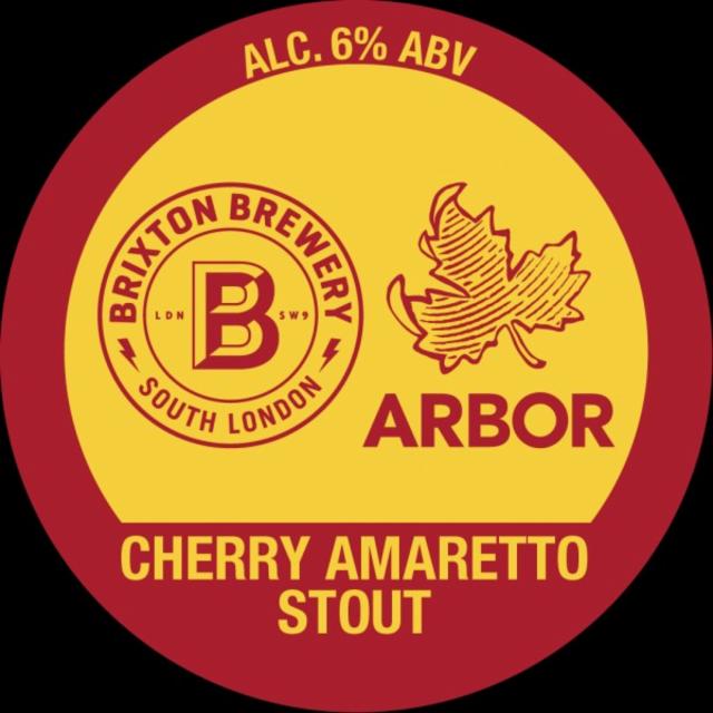 Cherry Amaretto Stout 6.0%, Brixton Brewery, England