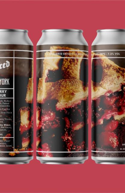 Cherry Berry Pastry Sour 7.2%, UnBarred Brewery, England