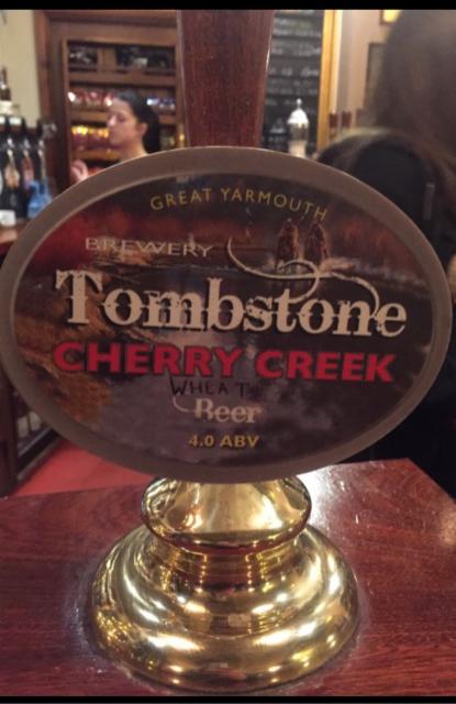 Cherry Creek 4.0%, Tombstone Brewery, England