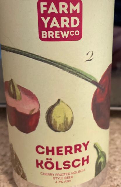 Cherry Kolsch 4.7%, Farm Yard Brew Co., England