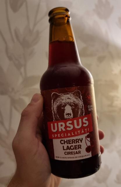 Cherry Lager Ciresar 4.0%, Ursus Breweries (SABMiller), Romania