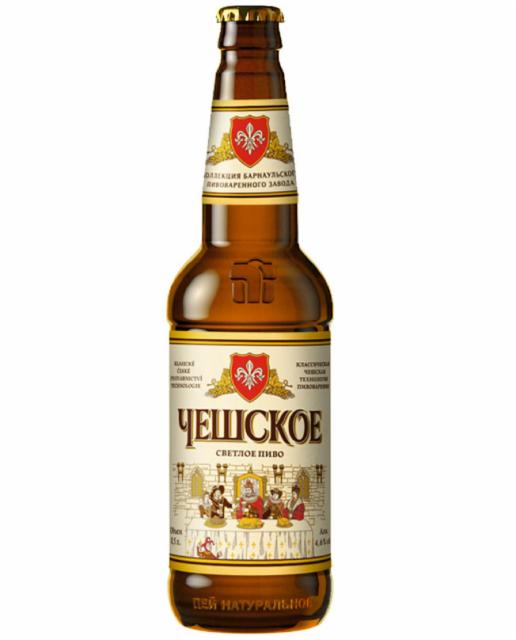 Cheshskoe Svetloe / Чешское Светлое 4.6%, Barnaulskyi Pivovarenny Zavod / Барнаульский Пивоваренный Завод, Russia