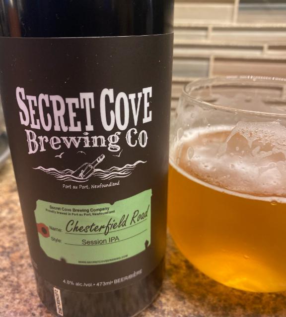 Chesterfield Road 4.8%, Secret cove brewing co, Canada