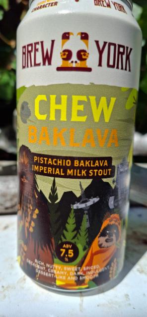chew baklava 7.5%, Brew York, England
