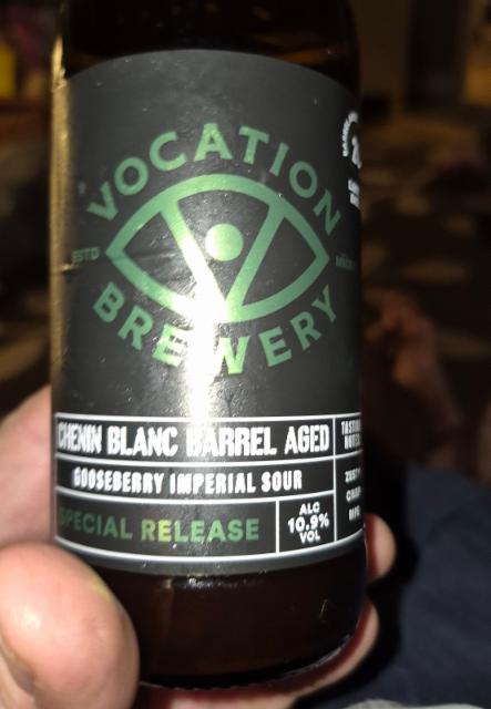 Chewing Blanc Barrel Aged Gooseberry Imperial Sour 10.9%, Vocation Brewery, England
