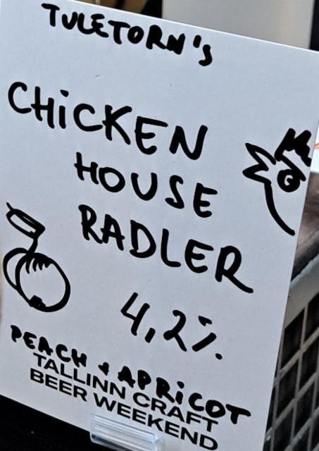 Chicken House Radler 4.2%, Tuletorn Brewing, Estonia