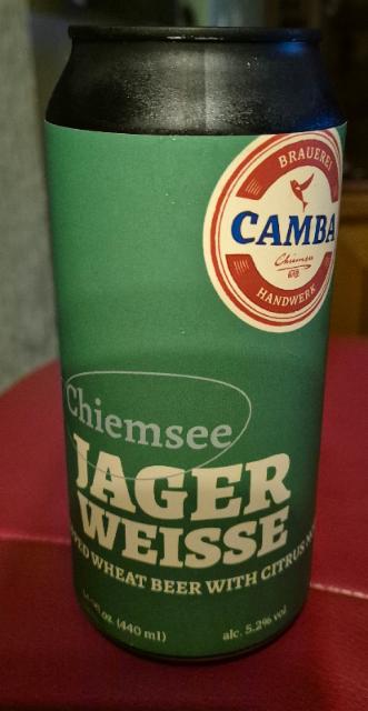 chiemsee jager weisse 5.2%, Camba Bavaria, Germany