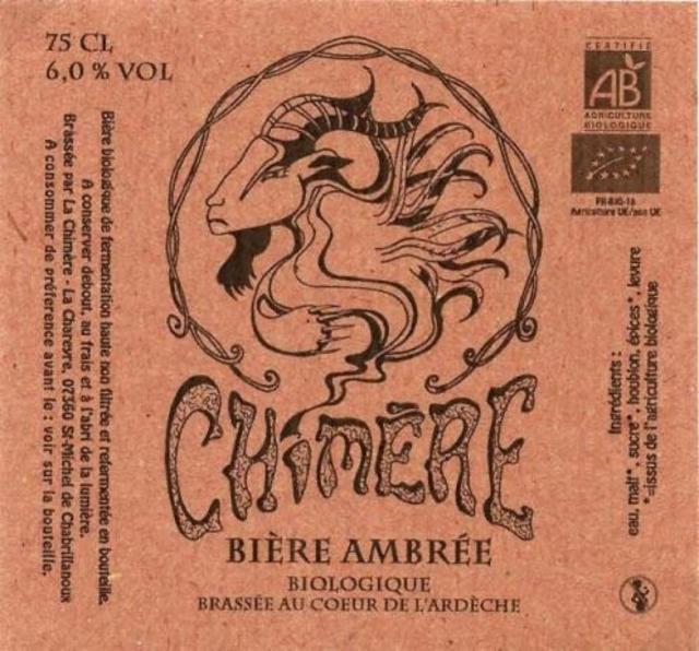 Chimère Ambrée 6.0%, Brasserie Des Chimères [Closed], France
