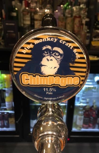 Chimpagne 11.5%, Blue Monkey Brewery, England