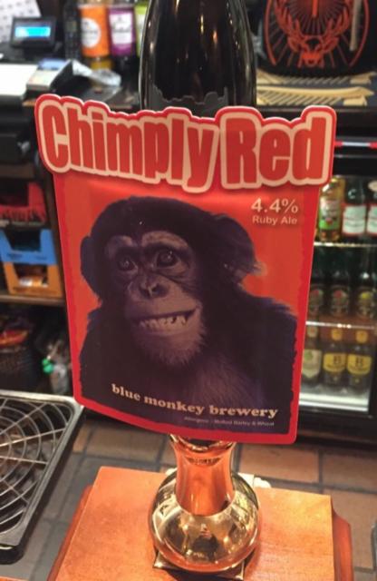 Chimply Red 4.4%, Blue Monkey Brewery, England