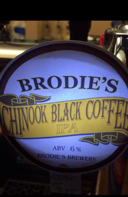 Chinook Black Coffee 6.0%, Brodie's, England