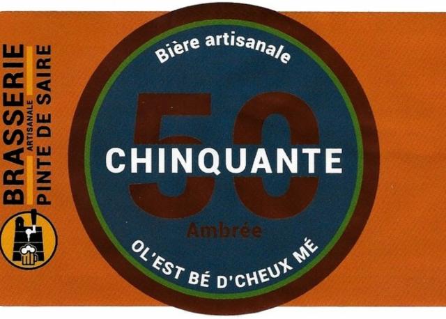Chinquante Ambrée, Pinte De Saire