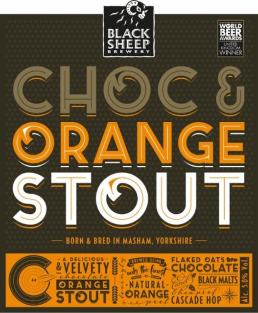 Choc & Orange Stout 6.1%, The Black Sheep Brewery, England
