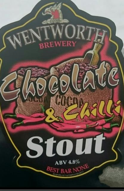 Chocolate & Chilli Stout 4.8%, Wentworth Brewery, England