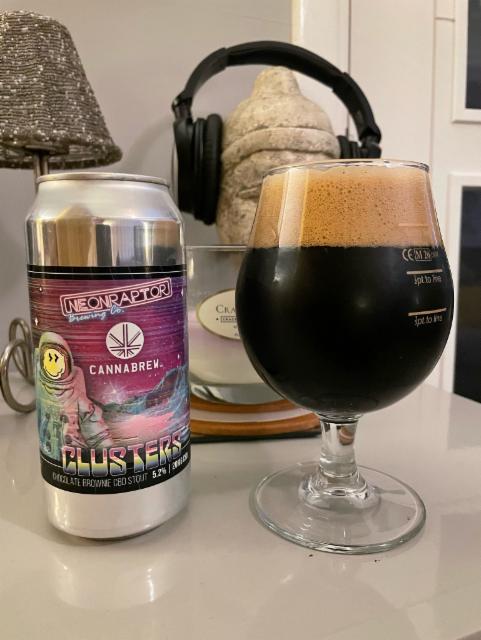 Chocolate Brownie CBD Clusters 5.2%, Neon Raptor Brewing Co., England