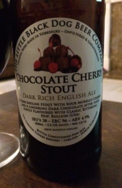 Chocolate Cherry Stout 4.9%, Little Black Dog Beer Company Limited, England