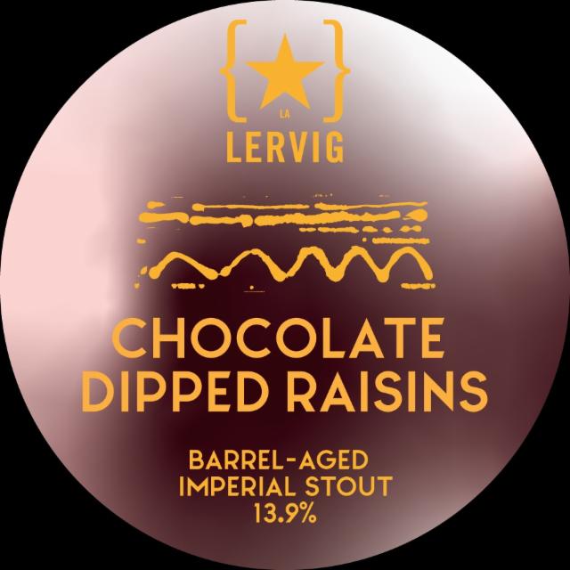 Chocolate Dipped Raisins By Rackhouse 13.9%, Lervig Aktiebryggeri, Norway
