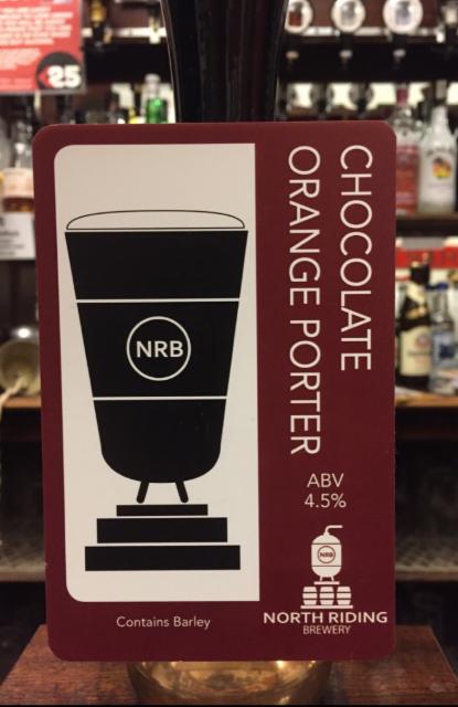 Chocolate Orange Porter 4.5%, North Riding Brewery, England