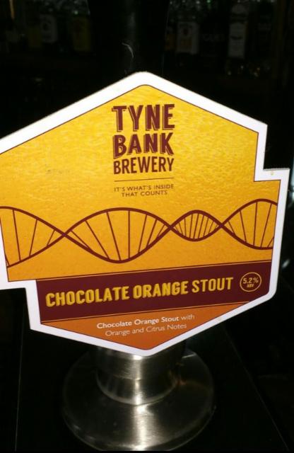 Chocolate Orange Stout 5.2%, Tyne Bank Brewery, England