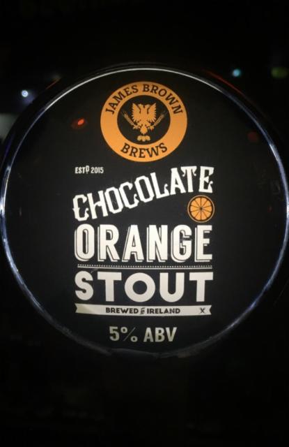 Chocolate Orange Stout 5.0%, James Brown Brews, Ireland
