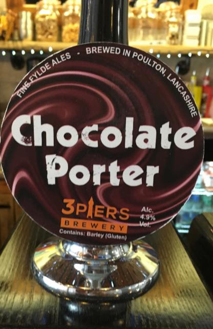 Chocolate Porter 4.9%, 3 Piers Brewery Limited, England